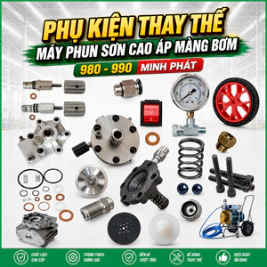 Phụ Kiện Thay Thế Máy Phun Sơn Cao Áp Màng Bơm 980 990 Minh Phát