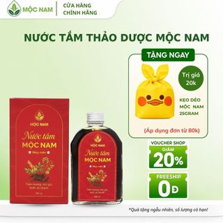 Nước tắm thảo dược mùi già Mộc Nam - Xông tắm thư giãn, tẩy uế, xả xui, sạch da & thơm lâu (250ml)