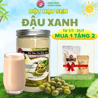 Bột Hạt Sen Đậu Xanh nguyên chất Senfarm - giúp ngủ ngon, thanh nhiệt