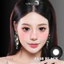 Lens mắt 638 Black màu đen giãn tròng, có viền, size lớn, thương hiệu LUNA EYES