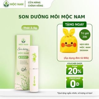 Son dưỡng môi Mộc Nam - Cám gạo chanh leo dưỡng ẩm môi, giảm thâm môi