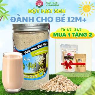 Bột hạt sen mix hạt Ăn Dặm mịn cho bé Senfarm - Không đường