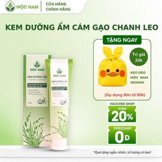Kem dưỡng ẩm Mộc Nam cám gạo chanh leo - Dưỡng da mềm mại, trắng sáng, chống lão hóa (50g)