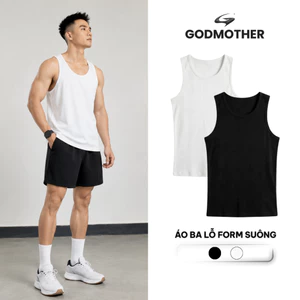 Áo Ba Lỗ Thun Tăm GODMOTHER Áo Ba Lỗ Form Suông Chất Liệu Thun Lạnh Co Giãn 4 Chiều Thoáng Khí Mùa Hè