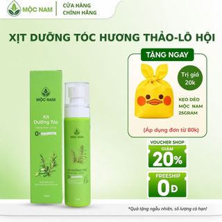 Xịt dưỡng tóc Mộc Nam hương thảo lô hội - Giúp kích mọc tóc, dưỡng tóc chắc khỏe, suôn mượt (70ml)