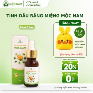 Tinh dầu răng miệng Mộc Nam - Chiết xuất thảo dược giúp giảm nhiệt miệng, hôi miệng, viêm nướu