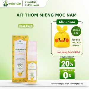 Xịt thơm miệng Mộc Nam - Khử mùi hôi miệng tức thì, hơi thở thơm mát, lành tính (10ml)