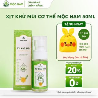 Xịt khử mùi cơ thể Mộc Nam - Ngăn tiết mồ hôi, khử mùi nhanh, hương thảo mộc nhẹ nhàng (50ml)