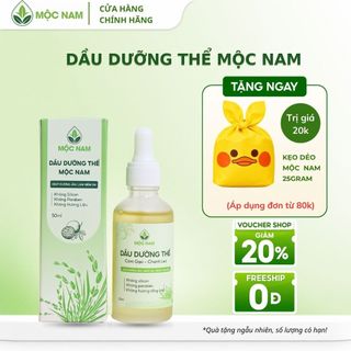 Dầu dưỡng thể Mộc Nam cám gạo chanh leo - Dưỡng ẩm toàn thân, chống lão hóa, da mềm mịn (50ml)