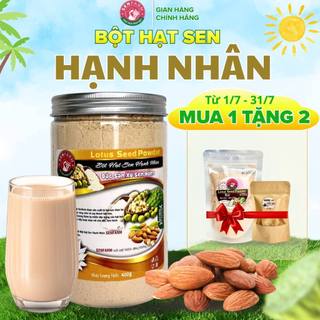 Bột hạt sen Hạnh Nhân thượng hạng senfarm - Không đường
