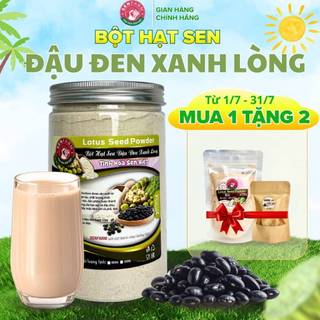 Bột Hạt Sen, Đậu Đen Xanh Lòng nguyên chất Senfarm - Không đường