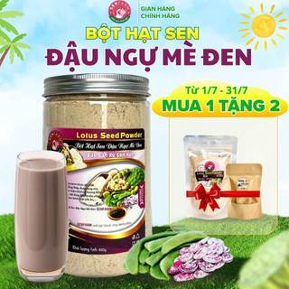 Bột Hạt Sen - Đậu Ngự Mè Đen Không Đường Senfarm