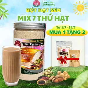 Bột Hạt Sen Mix 7 Thứ Hạt Dinh Dưỡng Nguyên chất Senfarm - không đường