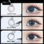 Lens mắt B471 Gray màu xám tự nhiên, viền xám đen, size vừa - thương hiệu LUNA EYES