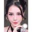 Lens mắt B471 Gray màu xám tự nhiên, viền xám đen, size vừa - thương hiệu LUNA EYES