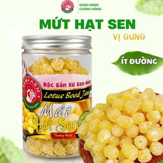 Mứt hạt sen vị gừng thượng hạng ít đường Senfarm