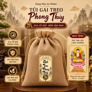 Túi Gai Treo Phong Thuỷ An Nhiên, túi gai giữ cửa, treo xe, gai treo cửa, xua uế khí, đón vận may