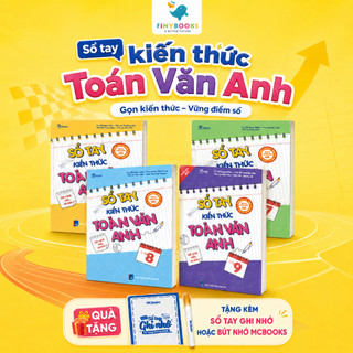 Sách - Combo Sổ tay kiến thức Toán - Văn - Anh THCS (lớp 6 - lớp 9) - Cập nhật kiến thức mới 2025