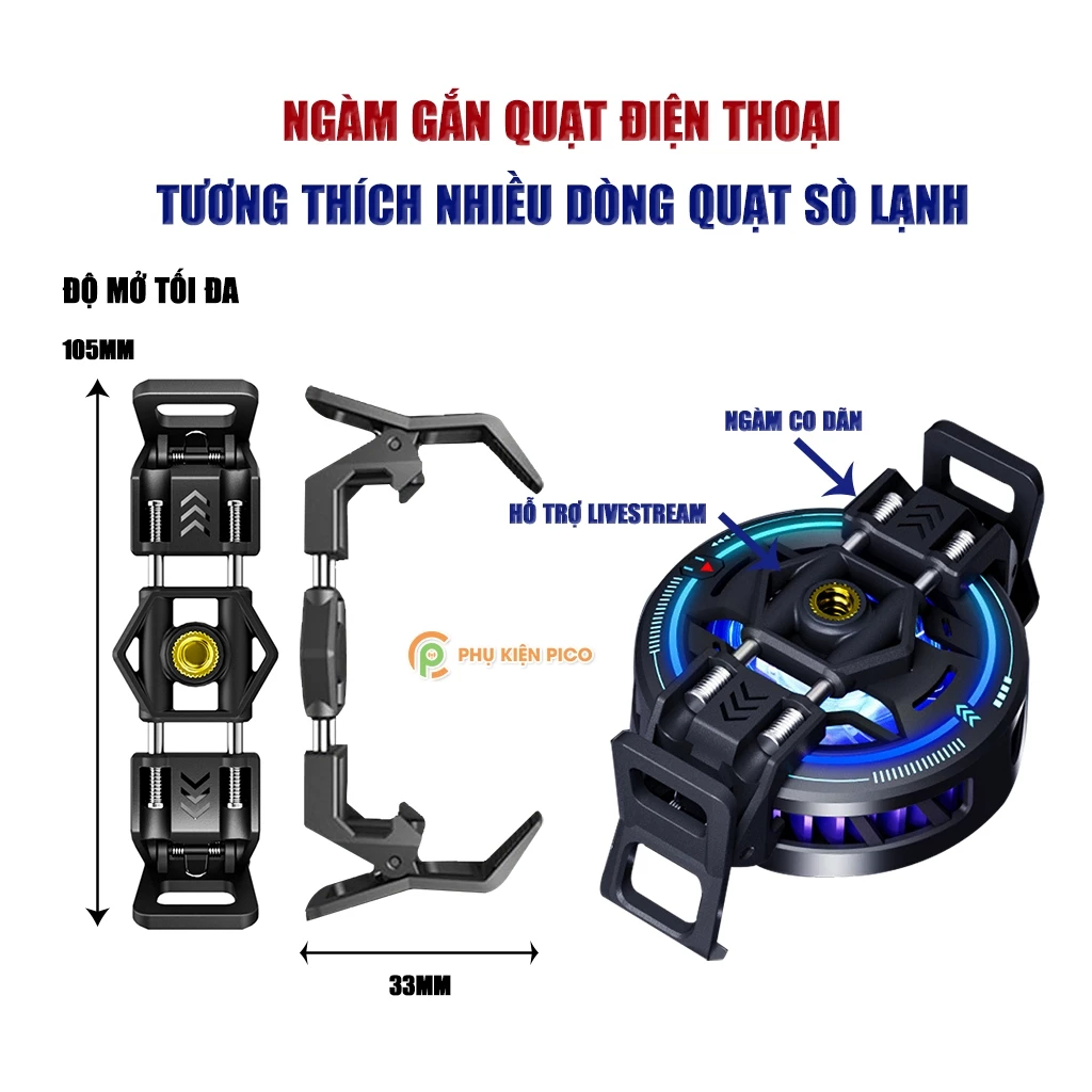 Ngàm kẹp quạt tản nhiệt điện thoại CX07 CX06 CX08 CX10 CX15 CX17 CX20 FS03 FS05 DL05 X76 Pro AL19 X151 linh kiện | BigBuy360 - bigbuy360.vn