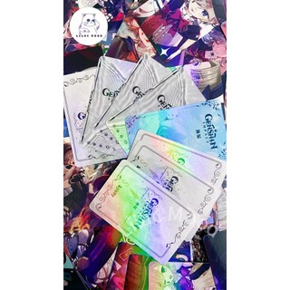 [SẴN] Shenhe / Genshin Impact | Hộp thẻ card laser 50 tấm Genshin Impact | Lomo lomocard card laser bo góc