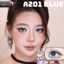 Lens mắt A201 Gray màu xám trắng, không viền, size vừa - thương hiệu LUNA EYES