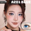 Lens mắt A201 Blue màu xanh biển cosplay, không viền, size vừa - thương hiệu LUNA EYES