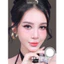 Lens mắt B471 Gray màu xám tự nhiên, viền xám đen, size vừa - thương hiệu LUNA EYES