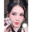 Lens mắt B471 Gray màu xám tự nhiên, viền xám đen, size vừa - thương hiệu LUNA EYES