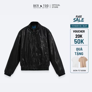 [Sale] Áo khoác nam Ben & Tod RB1140 BD499 chất liệu dù bóng năng động co giãn Regular Boxy