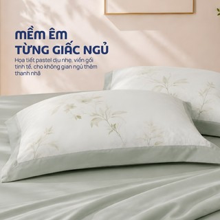 [LỤA TENCEL SIÊU MÁT LẠNH] Bộ 6 món chăn ga gối Tencel Pristine nhiều size 100% tencel chính hãng