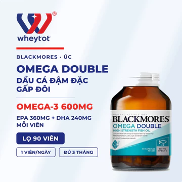 Viên dầu cá Omega 3 Fish Oil Blackmores Double High Strength chính hãng Úc 90 viên