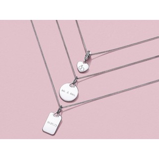 Charm Treo Pandora Bạc Trái Tim - Khắc Yêu Thương - Engravable Heart Tag Dangle Charm