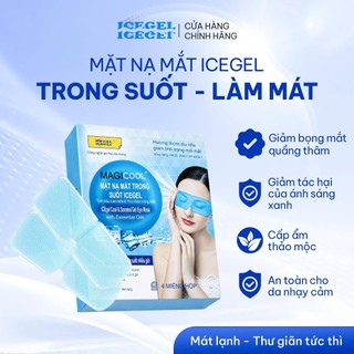 Mặt Nạ Mắt Trong Suốt ICEgel Hộp 4 Miếng, Làm Mát Thư Giãn Vùng Mắt, Giảm Tác Hại Của Ánh Sáng Xanh