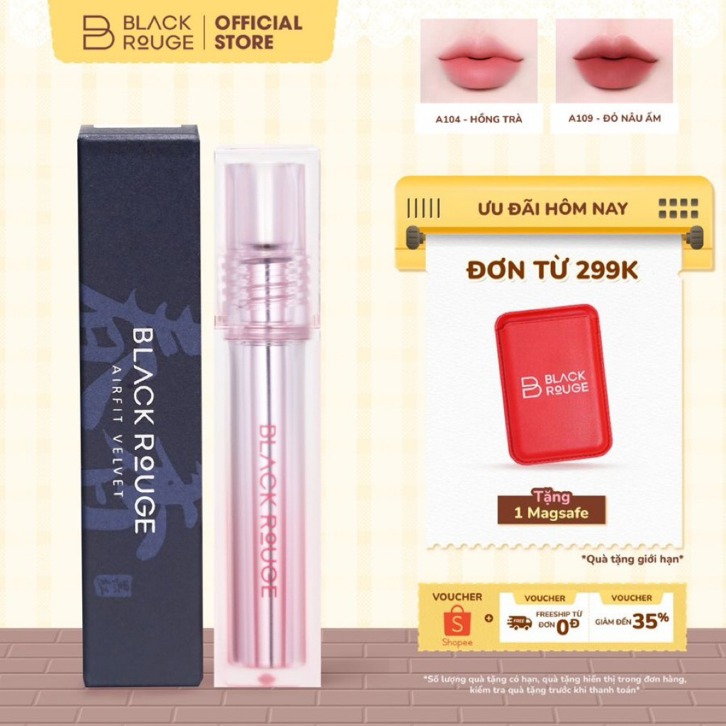 [MỚI] Son Kem Black Rouge Air Fit Velvet Lite - 4.2g