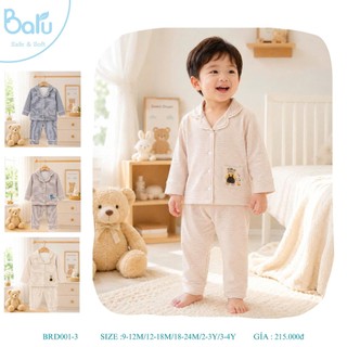 BRP001-3 Bộ pijama dài tay quần dài Baru