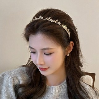 Bờm tóc hạt trai nhân tạo phối đá lượn sóng tiểu thư Chồi accessories - K276