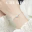 Set vòng tay , dây chuyền bạc cỏ 4 lá Titan đính đá CHERRY JEWELRY phụ kiện thời trang nữ ( kèm Túi giấy + Hộp )