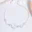 Set vòng tay , dây chuyền bạc cỏ 4 lá Titan đính đá CHERRY JEWELRY phụ kiện thời trang nữ ( kèm Túi giấy + Hộp )