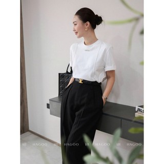 Quần ống đứng cạp liền 2 ly đỉa đổi HAGOO phong cách thanh lịch công sở [Q766]
