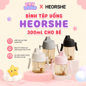 Bình Tập Uống HEORSHE 300ml Cho Bé – Thiết Kế Chuẩn Nha Khoa, Không BPA