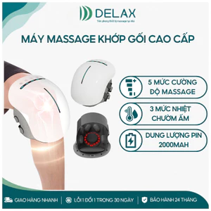 Máy Massage Khớp Gối DELAX Chườm Nóng Massage Rung, Hỗ Trợ Thư Giãn Đầu Gối, Khuỷu Tay, Bả Vai DG11