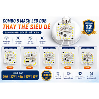 Tiết Kiệm Hơn Khi Mua Combo 5 Mạch LED VUÔNG 20w 30w 40w 50w 60w Giá ưu đãi..!