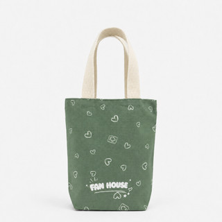 Túi đựng cốc giữ nhiệt Holic Fan House, túi vải Dù Canvas ôm sát toàn bộ thân bình, chống thấm nước