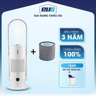 Combo Quạt lọc Không Khí Bù Ẩm ULTTY CR022 + Màng Lọc Hepa H14 lọc tới 99,97% vi khuẩn, bụi mịn