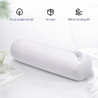 Ruột Gối Ôm Soft Feel NIN House | 35x105cm | Màu Trắng