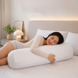Ruột Gối Ôm Soft Feel NIN House | 35x105cm | Màu Trắng