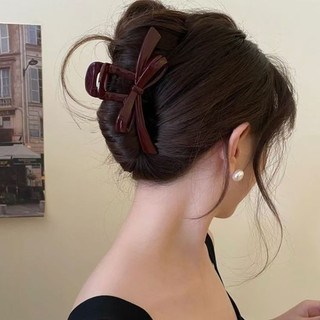 Cặp tóc chéo nhựa đính nơ, kẹp tóc 13cm Chồi accessories phong cách dễ thương cho bạn gái K291