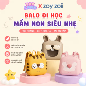 Ba Lô Zoyzoii B18-B Cho Bé – Balo Đi Học Mầm Non Siêu Nhẹ, Nhiều Ngăn Tiện Lợi