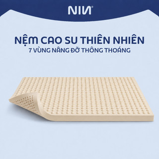 Đệm Ngủ - Nệm Cao Su Thiên Nhiên NIN House Massage | 1m6x2m, 1m8x2m | Thông Thoáng, Giúp Lưu Thông Máu