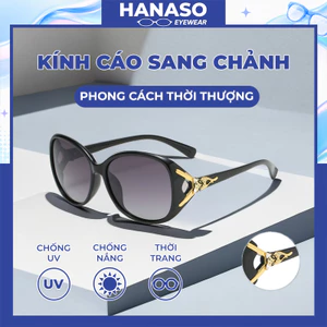 Kính mắt râm mát nữ,mắt kính không độ chống tia UV400 phong cách Hàn Quốc Hottrend đi chơi đi biển đẹp HANASO 207